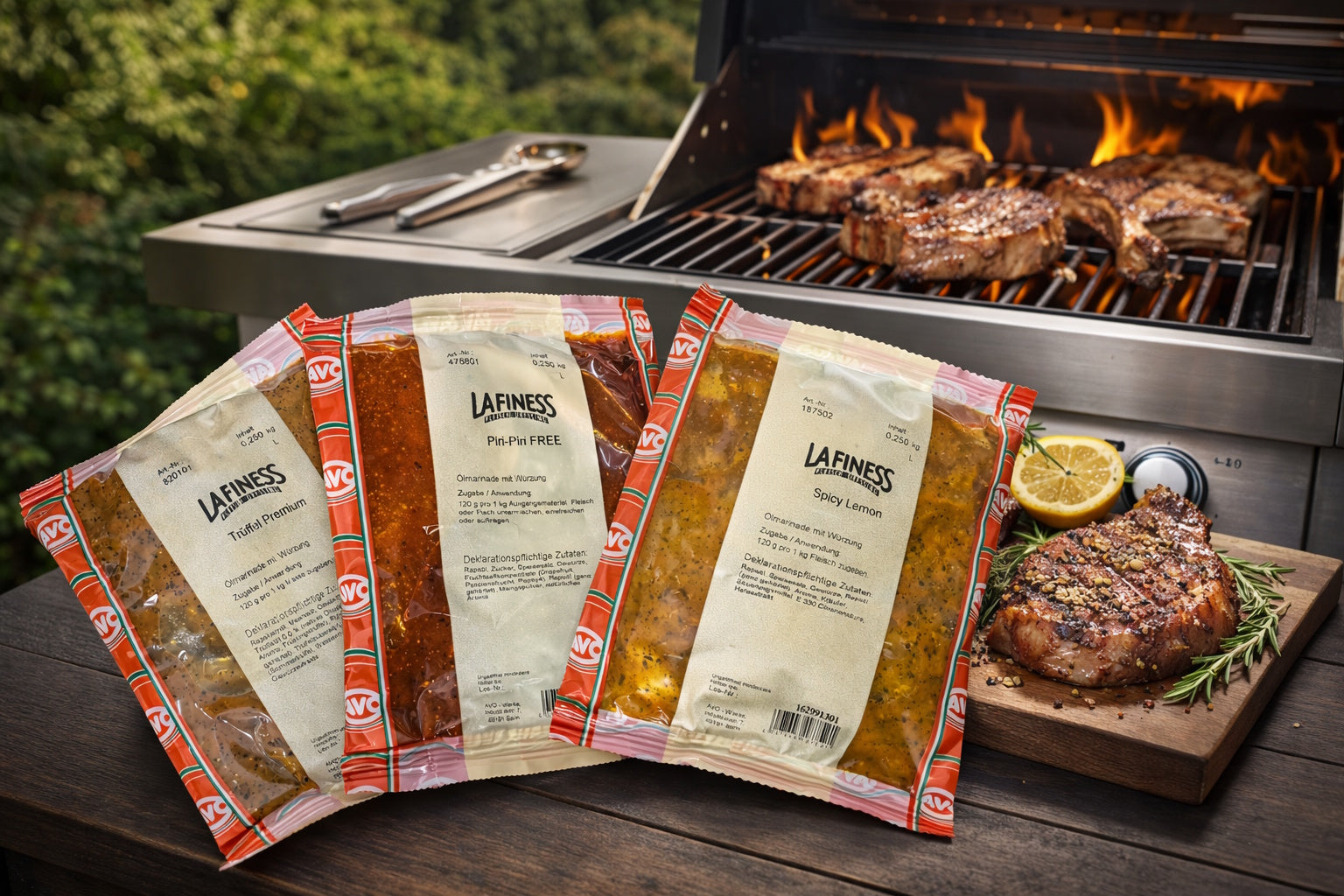 Gewürzmischungen für Marinade beim Grillen von Fleisch