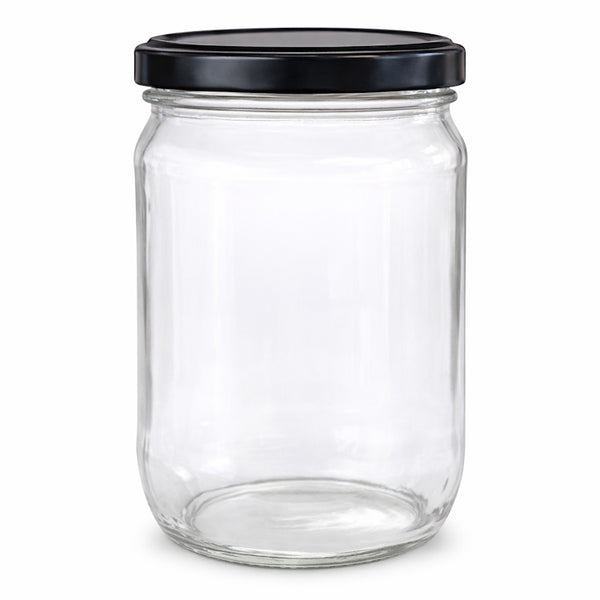 Einmachglas 580 ml mit Schraubdeckel – Sturzglas TO 82 – leer