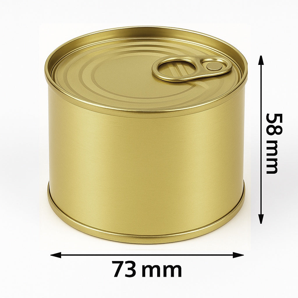 200× Aufreißdosen 73/58 mm | Gold
