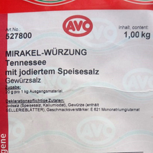 AVO Mirakel Würzung Tennessee 1kg Metzgergewürz