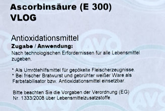 Ascorbinsäure E 300 Vitamin C AVO 1kg