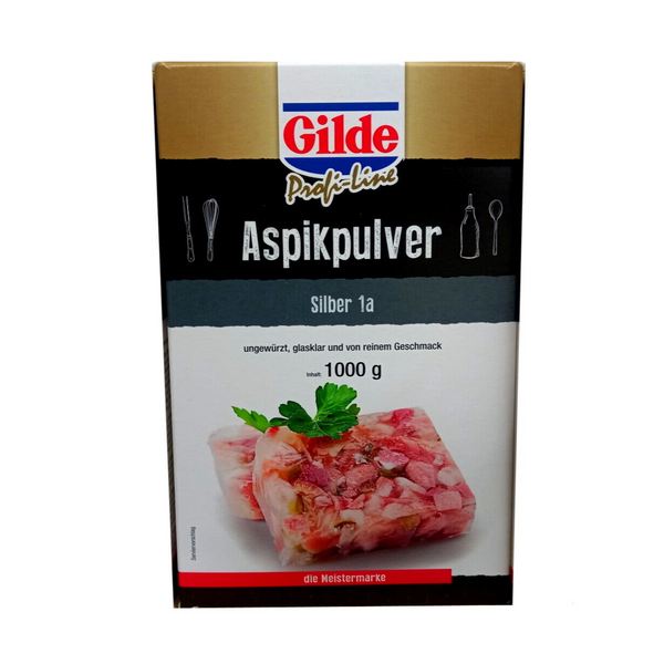 Aspikpulver/ Speisegelatine/ Aspik/ Gelatine/ ungewürzt/ Klar/ "silber" 1kg