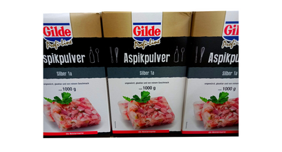 Aspikpulver/ Speisegelatine/ Aspik/ Gelatine/ ungewürzt/ Klar/ 