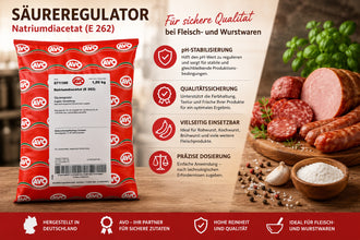 AVO Natriumdiacetat E262 1kg – Säureregulator für Fleisch- & Wurstwaren | Lebensmittelqualität