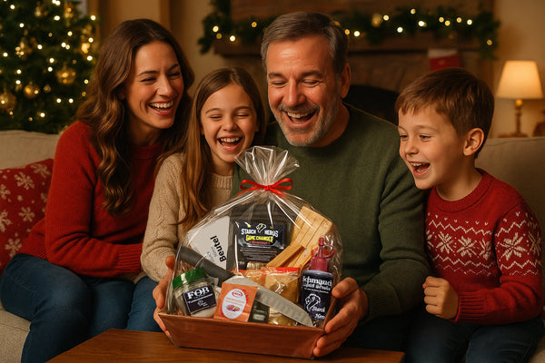 BBQ Creator Geschenkset – Premium Grillbox mit Messer, Marinaden-Gewürz, Liquid Smoke, Dry-Age-Beutel & mehr – für kreative Grillmeister & Fleischfans