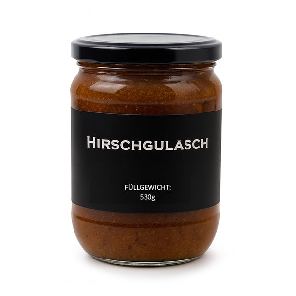 Hirschgulasch 530g (glutenfrei)