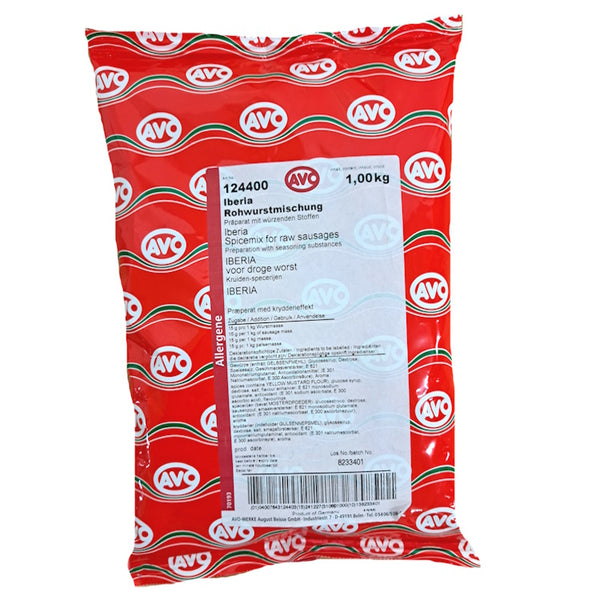 AVO Iberia Rohwurstmischung 1kg | Mediterane Gewürzmischung zur Wurstherstellung