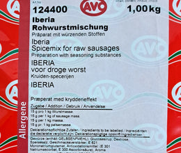 AVO Iberia Rohwurstmischung 1kg | Mediterane Gewürzmischung zur Wurstherstellung