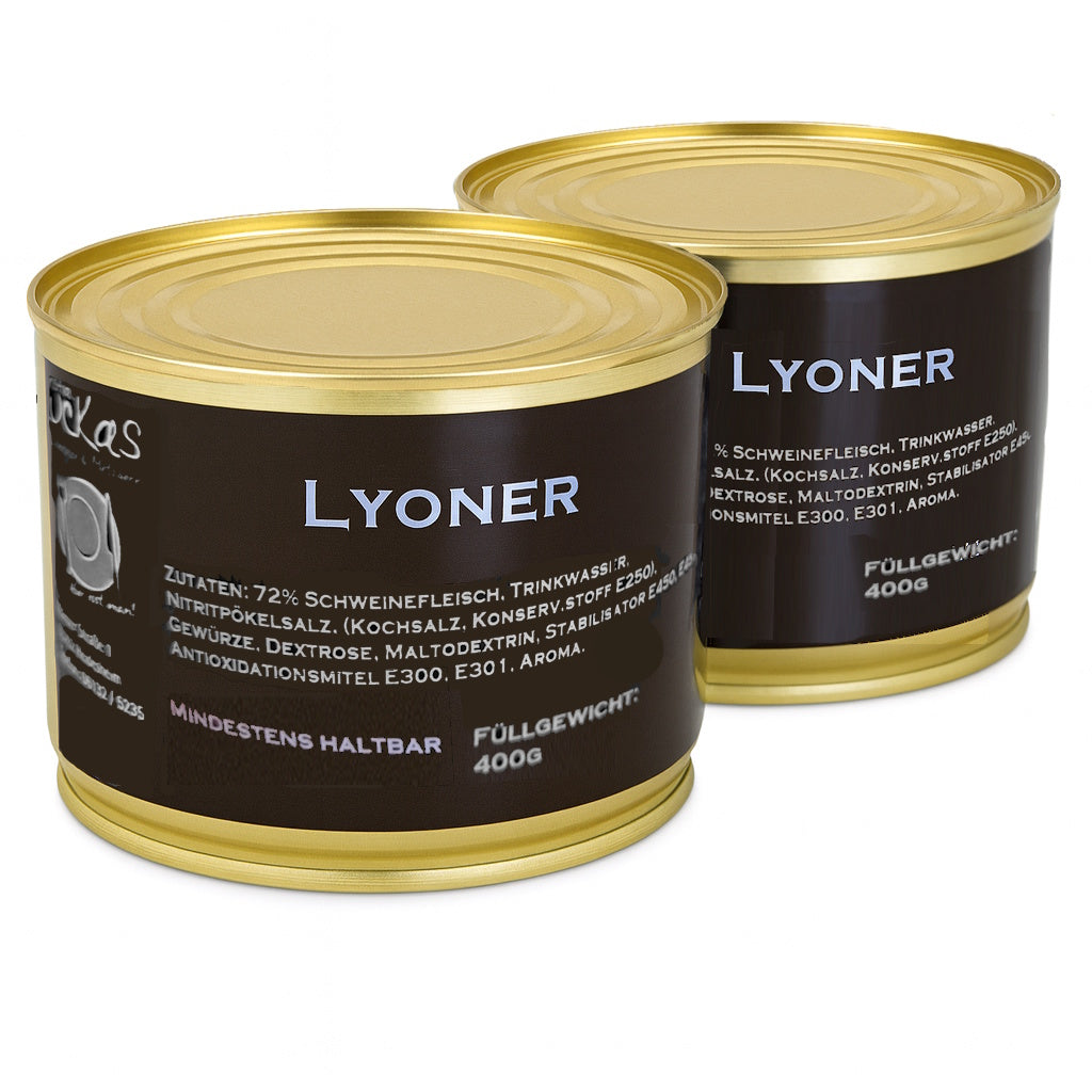 Wurstkonserven Sortiment Metzgerei Luckas