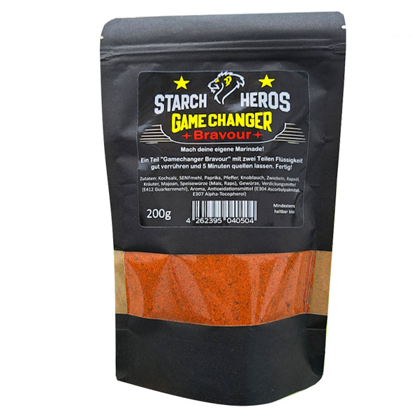 Gamechanger Bravour | der BBQ Gamechanger | Marinade zum anrühren | Trockenmarinade 200g