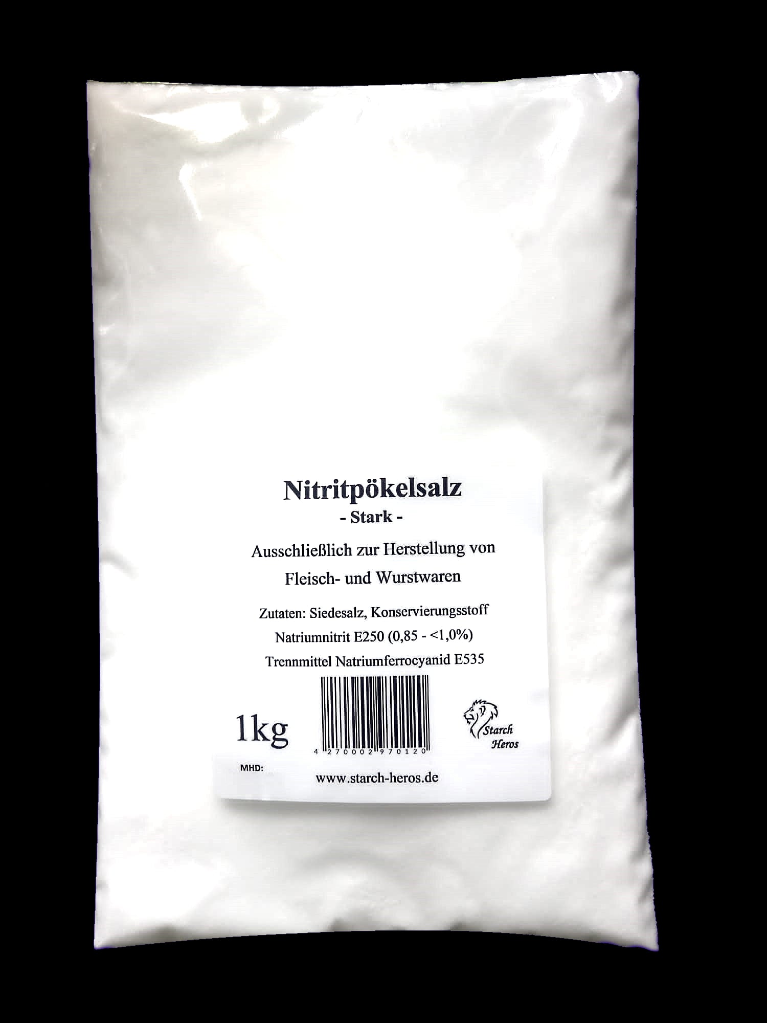Pökelsalz 0,9% - Nitritpökelsalz für professionelle Anwendungen - Stark - 1kg