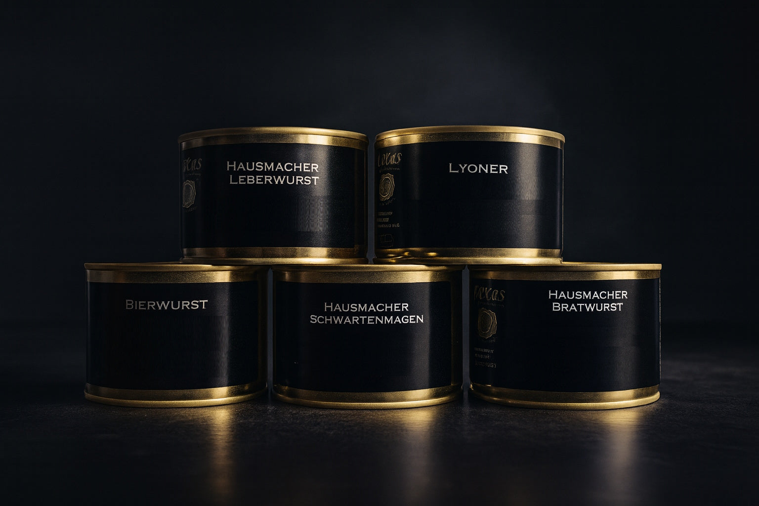 Wurstkonserven Sortiment Metzgerei Luckas