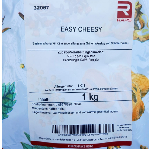 RAPS Easy Cheesy 1kg: Ideal für 20+ Kg Grillkäse - High Protein Mischu ...