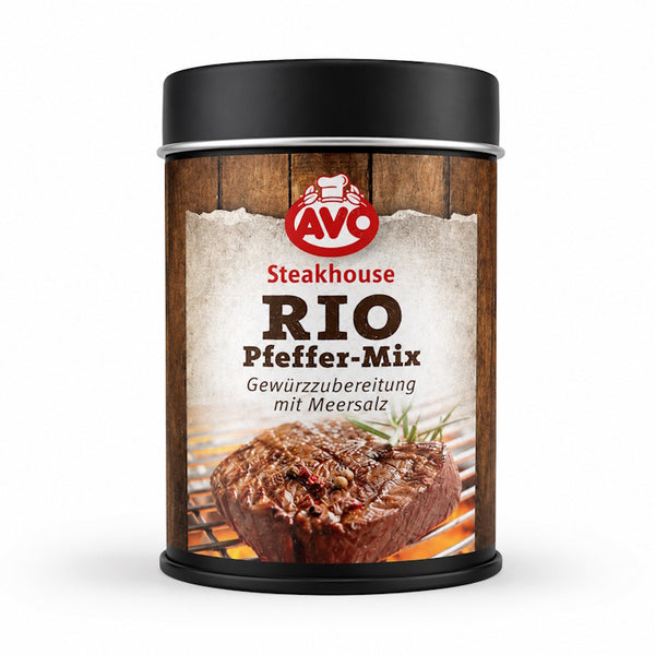 RIO Pfeffer-Mix Steakhouse 75g – Steakpfeffer mit Meersalz & Kräutern