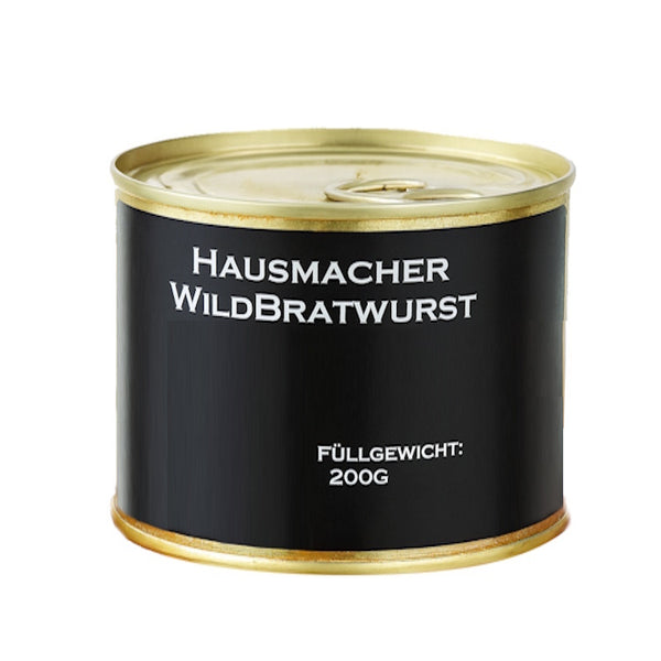Hausmacher Wildbratwurst 200g Dose mit Aufreißdeckel