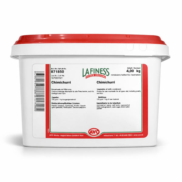 Chimichurri Marinade 4 kg – LA Finess Fleisch-Dressing | Würzig-frisch für Steak, Grill & BBQ