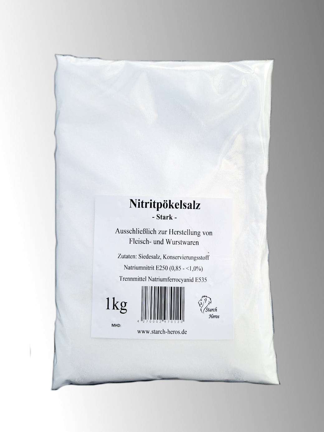 Pökelsalz 0,9% - Nitritpökelsalz für professionelle Anwendungen - Stark - 1kg