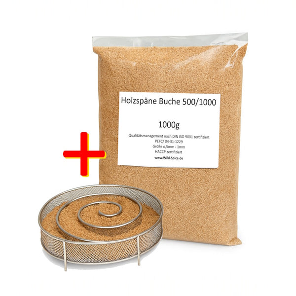 Kaltrauchgenerator | Räucherschnecke | Räucherspirale + Räuchermehl - Spar Set!