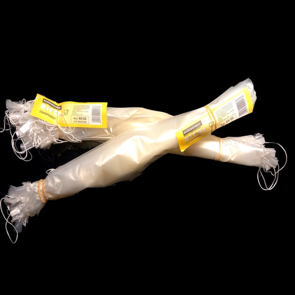 Steril Rifol 65/50: Premium Transparenter Kunstdarm für Koch- und Brühwürste - 25 Stück/Paket